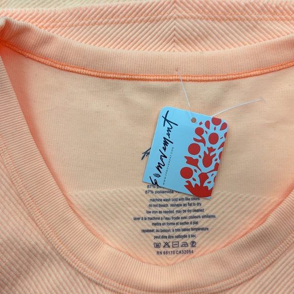 Free People Free Throw Muscle Tank in Orange Size X-Large NWT - Picture 11 of 11